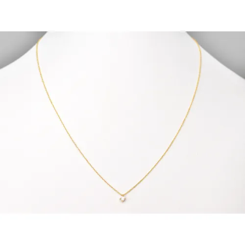 18K Χρυσό Κολιέ με Διαμάντι XK4775