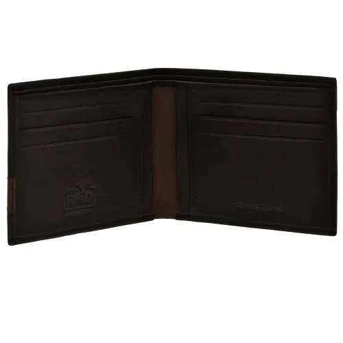 VISETTI Δερμάτινο Πορτοφόλι Καφέ XL-WA013C