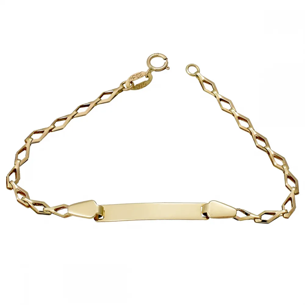 9K Χρυσό Βραχιόλι Ταυτότητα Z104AV