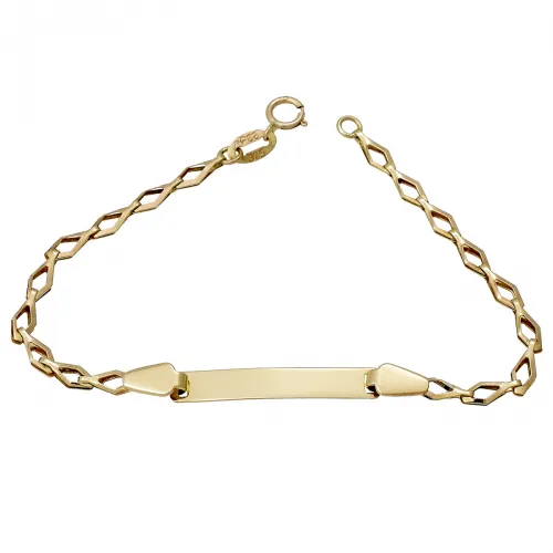 9K Χρυσό Βραχιόλι Ταυτότητα Z104AV