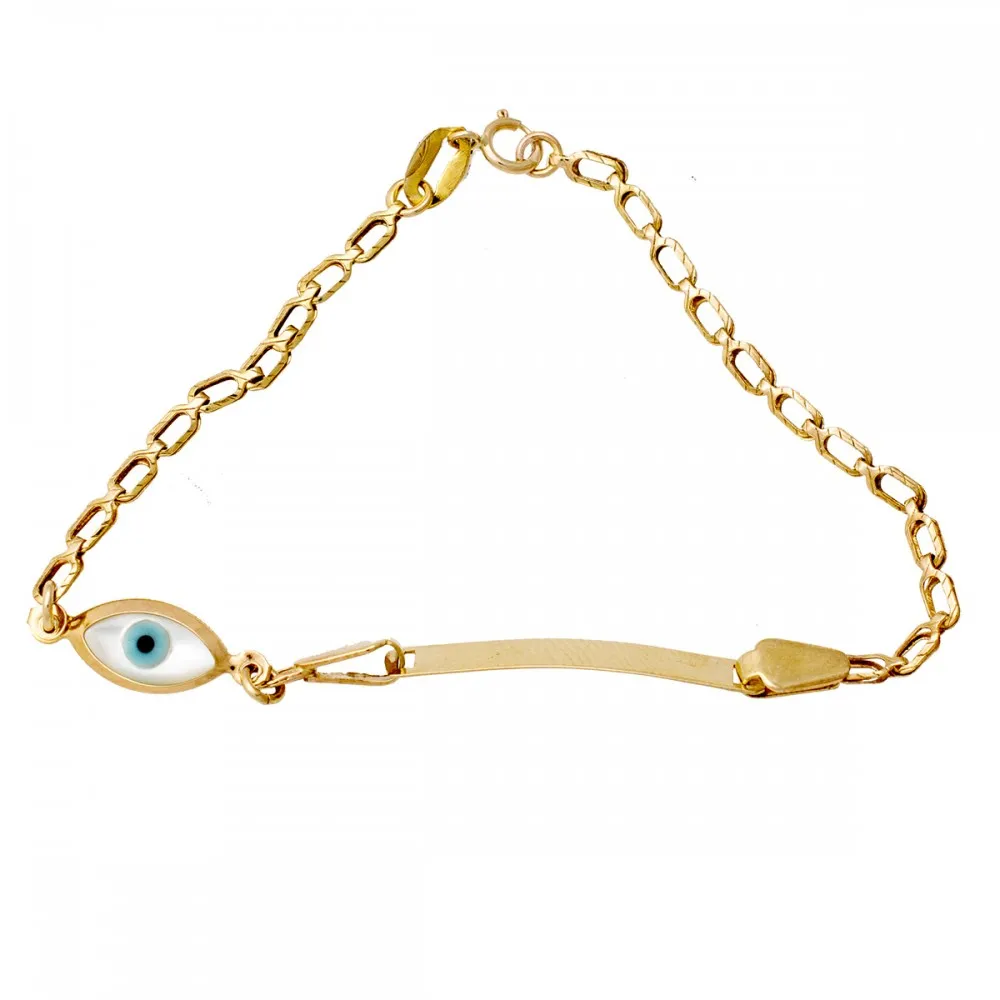 14K Χρυσό Βραχιόλι Ταυτότητα Z97AV