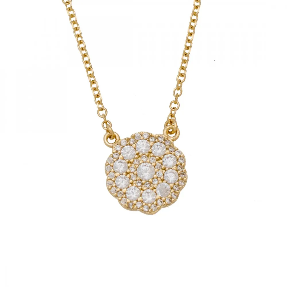 14K Χρυσό Κολιέ Με Ζιργκόν ZAX2436A