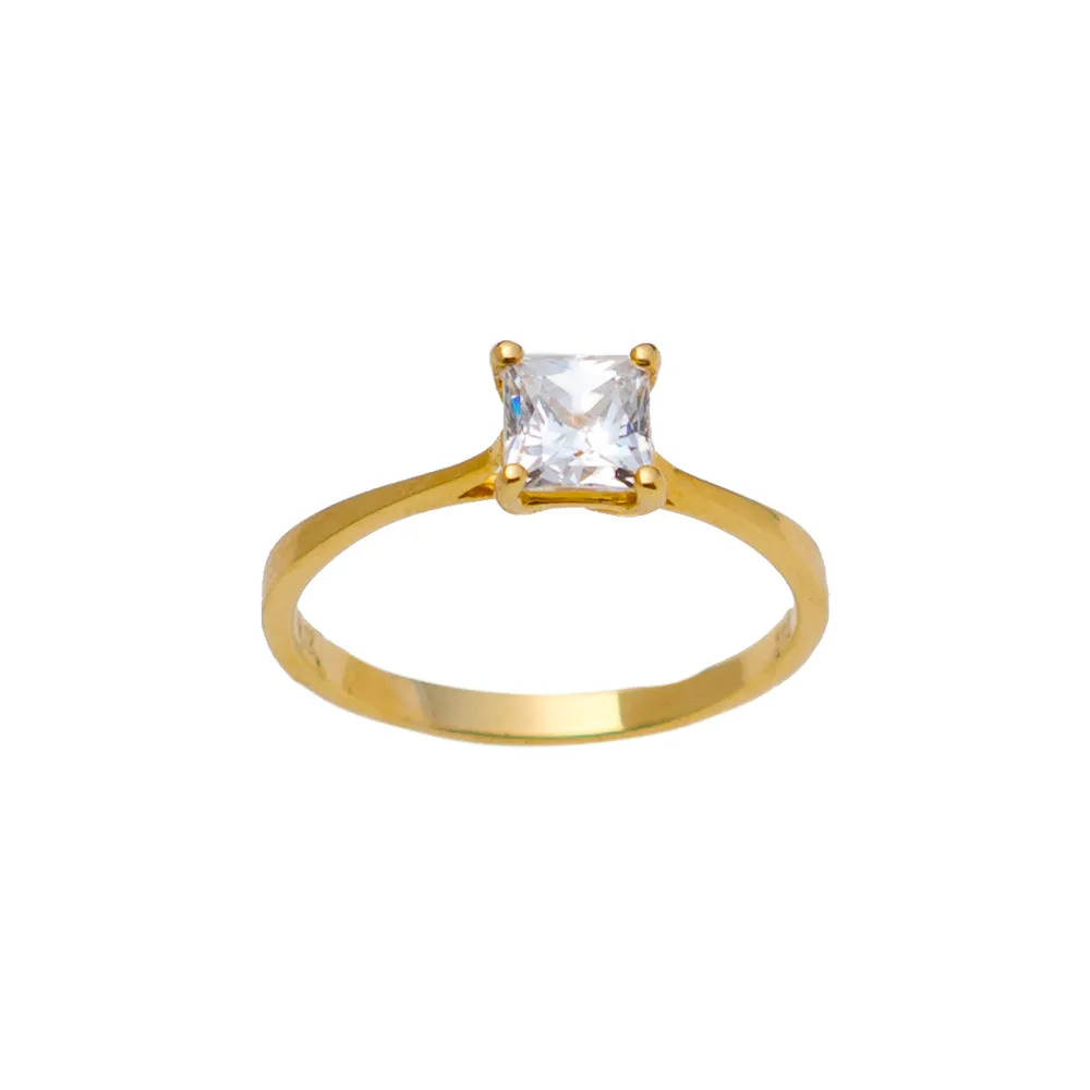 14K Χρυσό Δαχτυλίδι με Ζιργκόν ZX114DA1