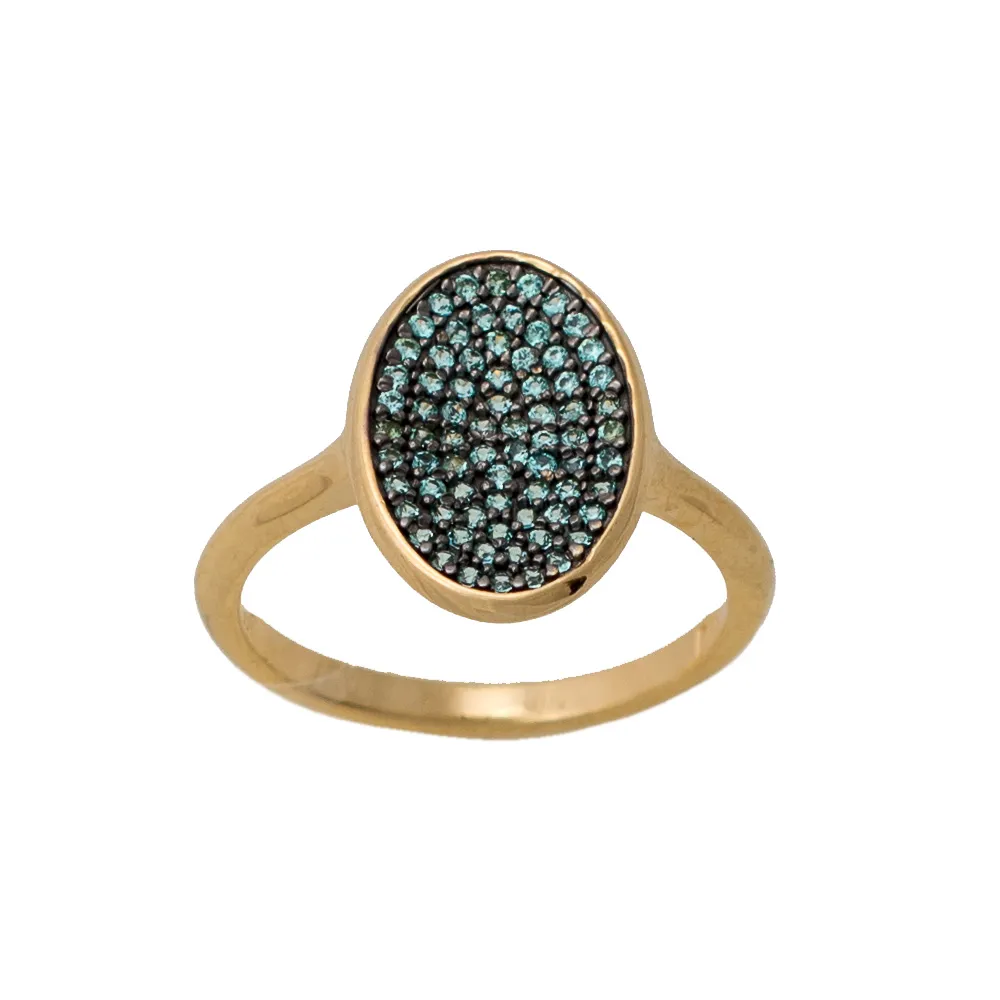 14K Χρυσό Δαχτυλίδι με Paraiba ZX1993A