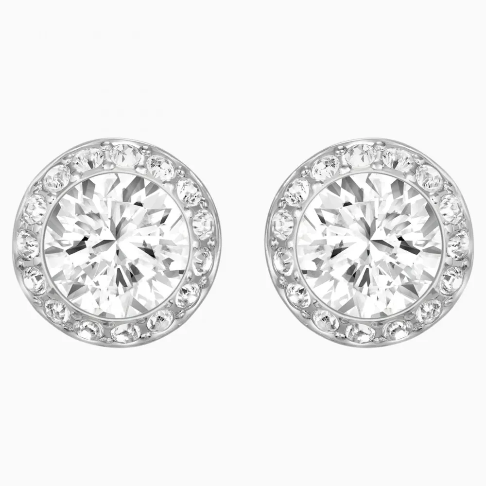 SWAROVSKI Angelic Καρφωτό Σκουλαρίκι Λευκό, Επιροδιωμένο 1081942