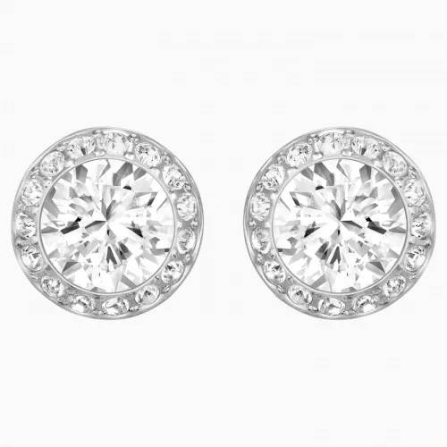 SWAROVSKI Angelic Καρφωτό Σκουλαρίκι Λευκό, Επιροδιωμένο 1081942