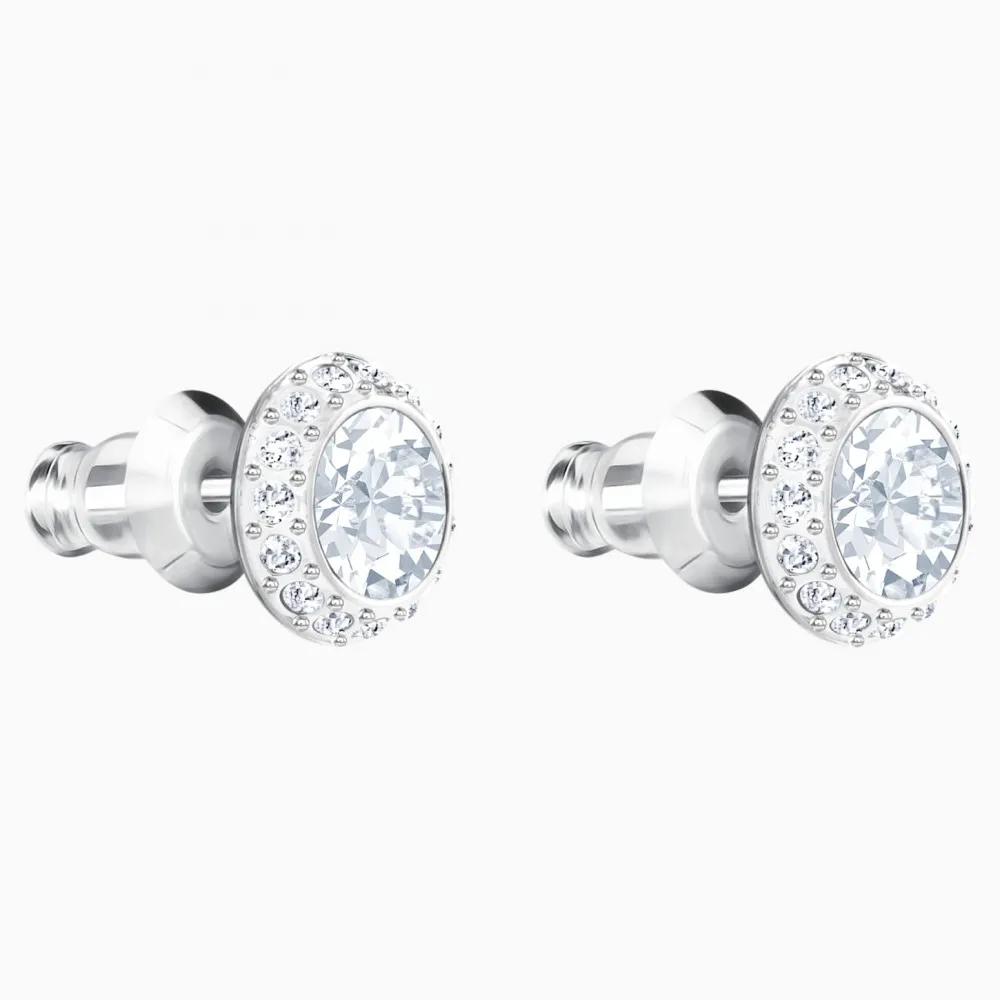 SWAROVSKI Angelic Καρφωτό Σκουλαρίκι Λευκό, Επιροδιωμένο 1081942