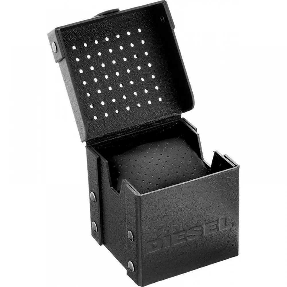 DIESEL Baby Chief Chronograph Black Leather Strap DZ4592