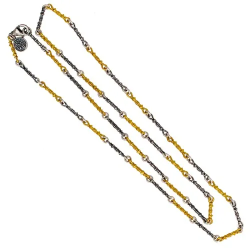 DIMITRIOS EXCLUSIVE Οβάλ Μενταγιόν με Swarovski Κρύσταλλο και τρίχρωμη αλυσίδα M162