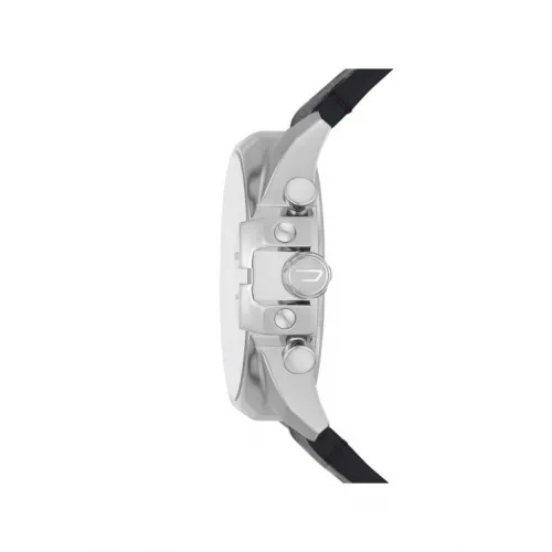 DIESEL Baby Chief Chronograph Black Leather Strap DZ4592