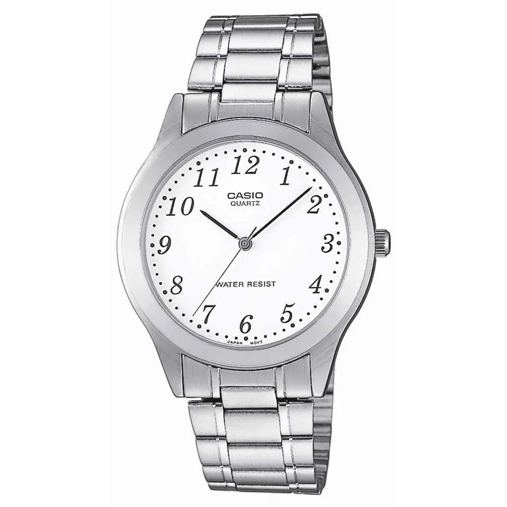 CASIO Collection με Ασημί Μπρασελέ από Ανοξείδωτο Ατσάλι MTP-1128PA-7BEF