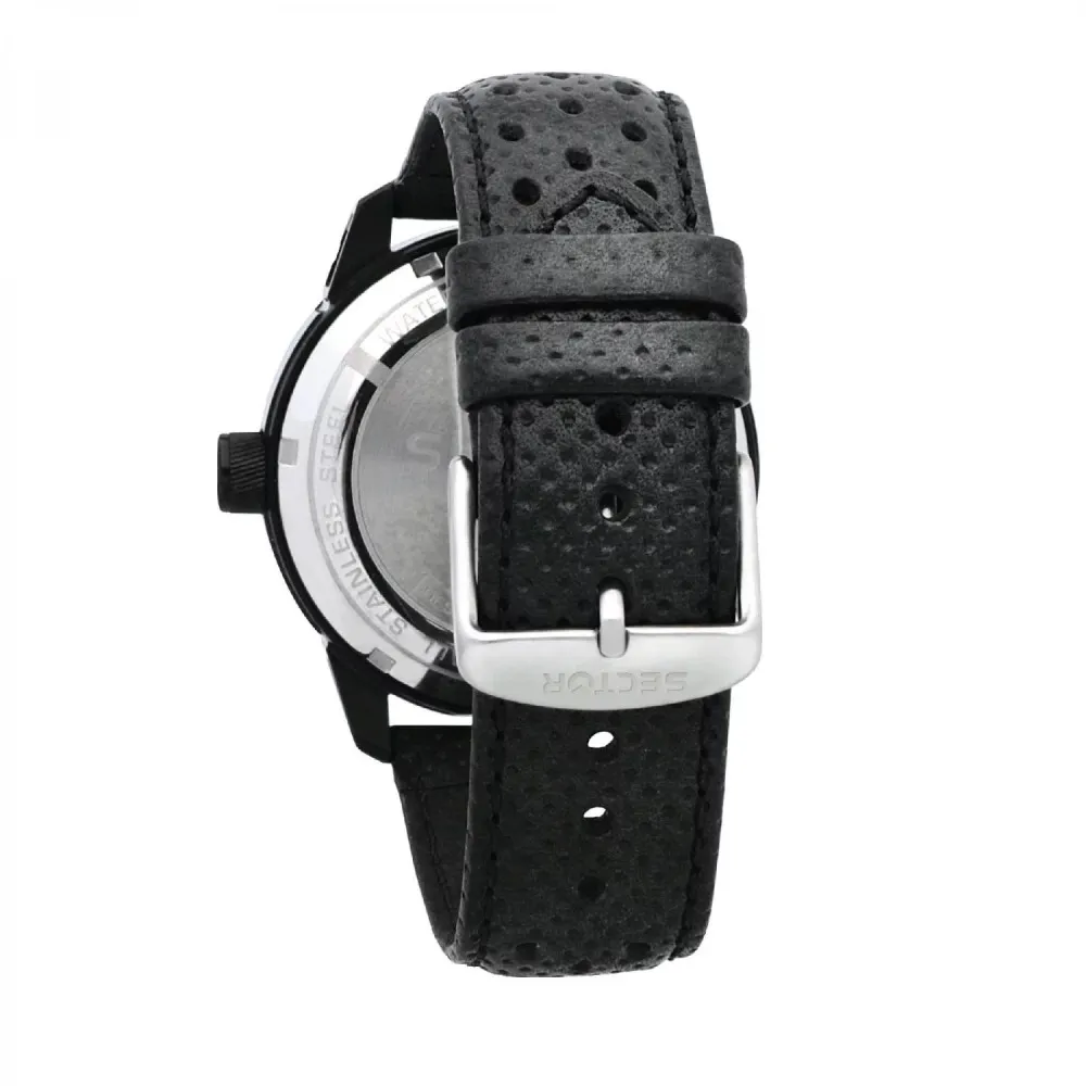 SECTOR 850 Smart Watch Black Leather Strap R3251575010