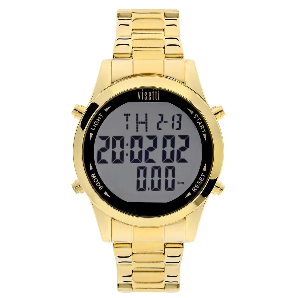 VISETTI Digital Mind Gold Stainless Steel Bracelet RI-362GI