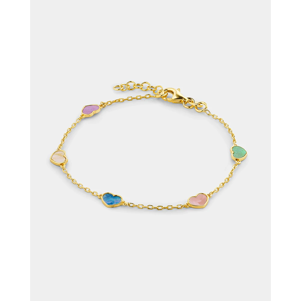 VOGUE 925 Ασήμι Βραχιόλι Επιχρυσωμένο με "Καρδιές" 20170335391