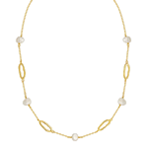 VOGUE 925 Ασήμι Κολιέ Επιχρυσωμένο με Πέρλες 20170791441
