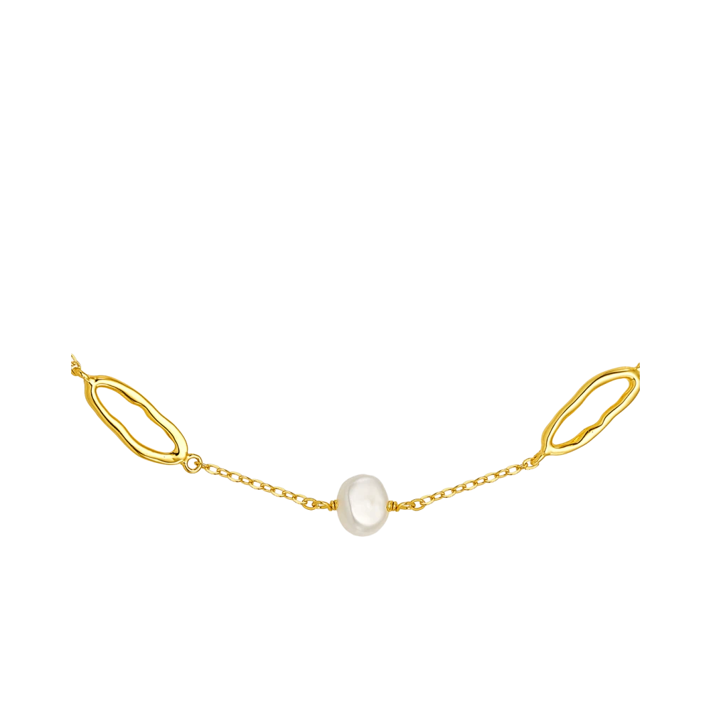 VOGUE 925 Ασήμι Κολιέ Επιχρυσωμένο με Πέρλες 20170791441