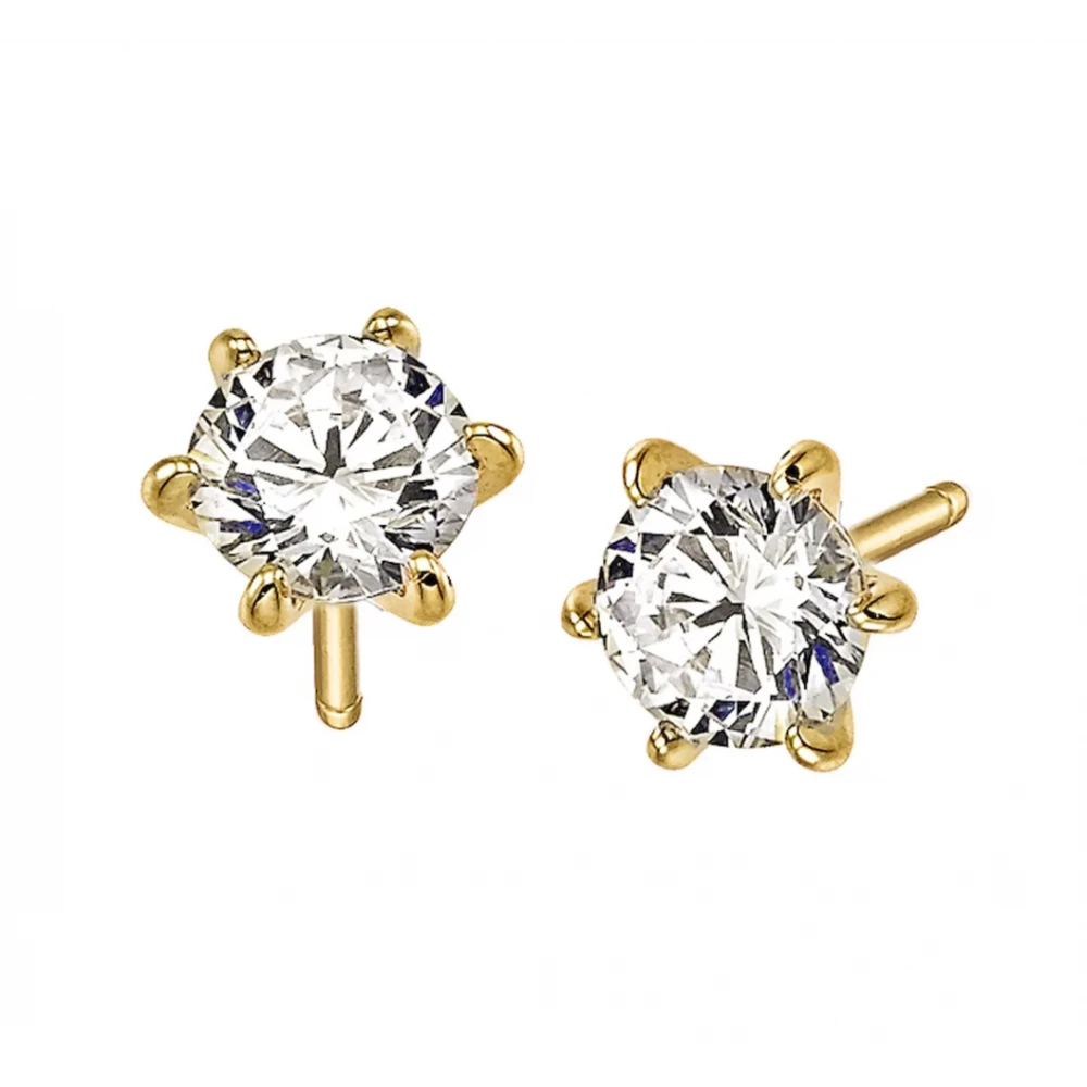 VOGUE Επιχρυσωμένα Σκουλαρίκια από 925 Ασήμι Με Ζιργκόν 20170954201