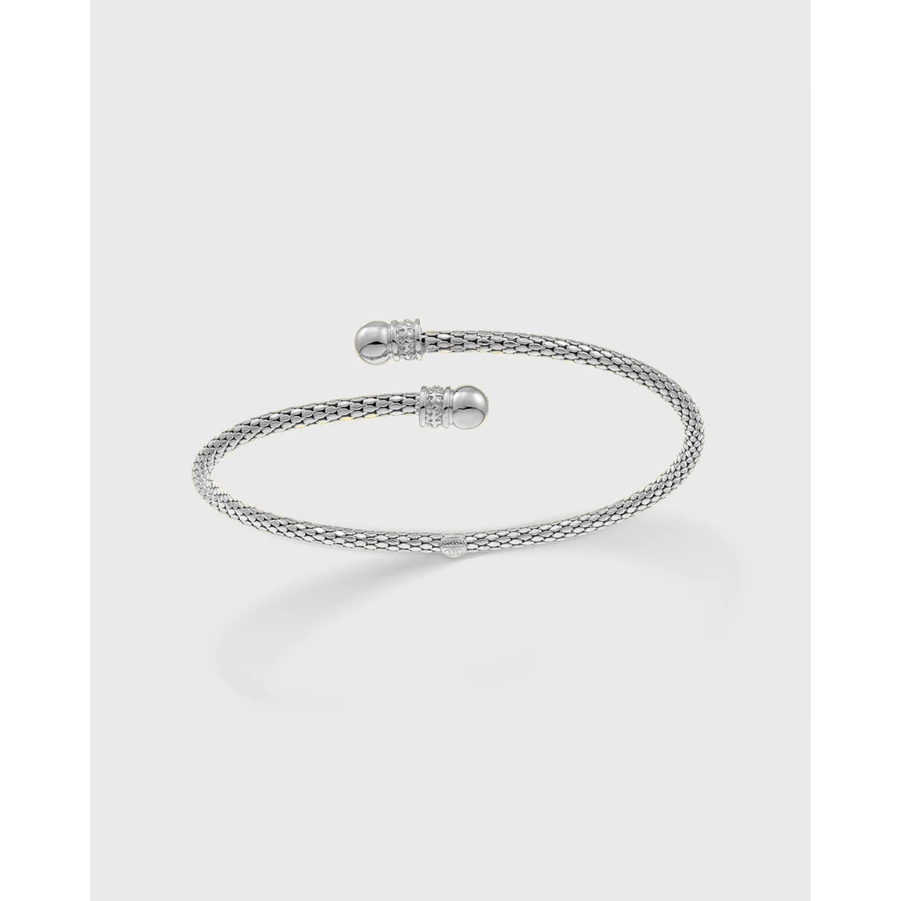 VOGUE 925 Ασήμι Βραχιόλι "Χειροπέδα" με "Στριφτό" σχέδιο 20170998303