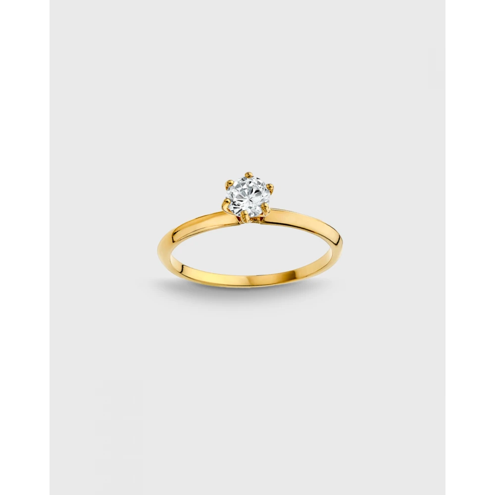 VOGUE 925 Ασήμι Δαχτυλίδι Επιχρυσωμένο με Ζιργκόν 20171454101