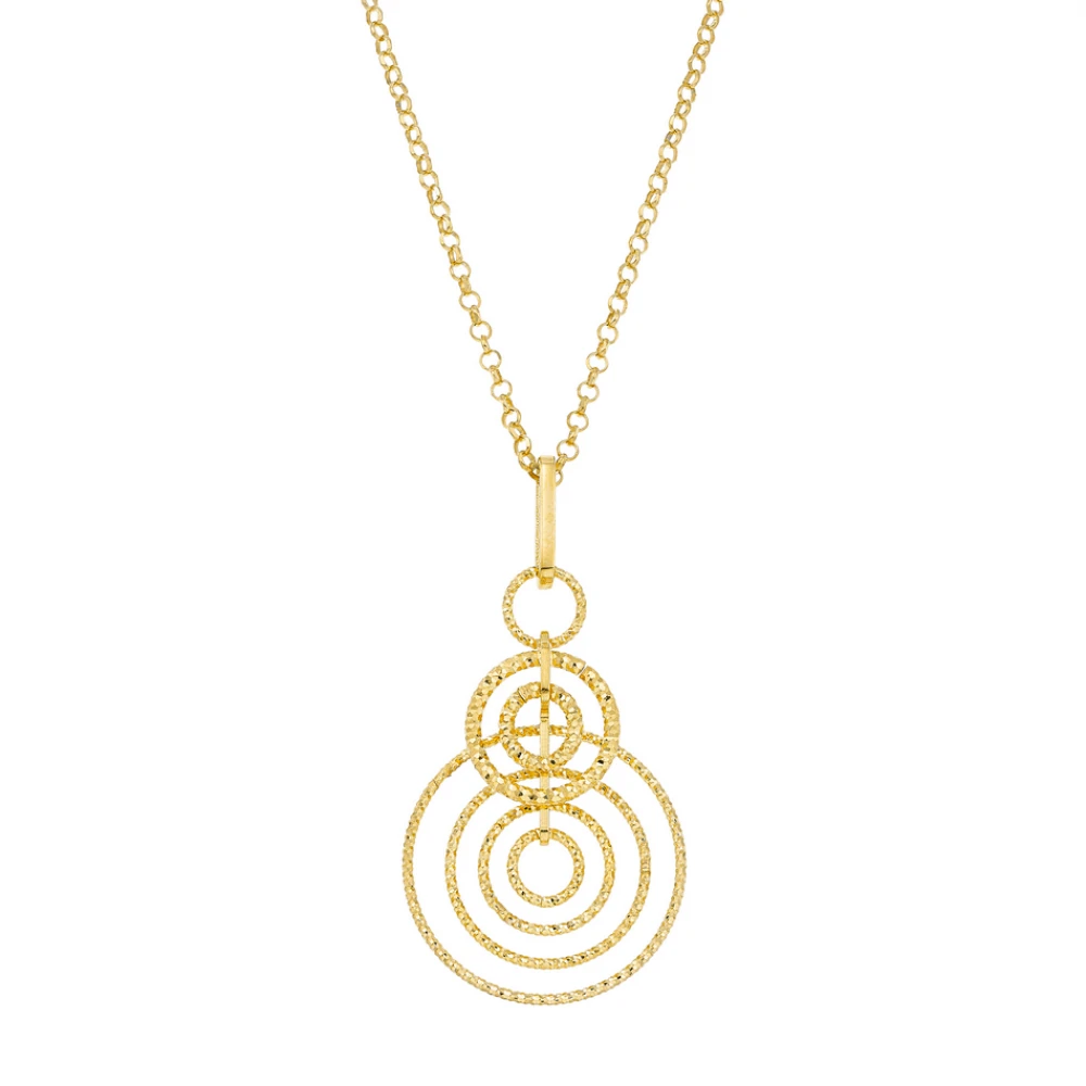 VOGUE Επιχρυσωμένο 925 Ασήμι Κολιέ Με Δαχτυλίδια 20171705401