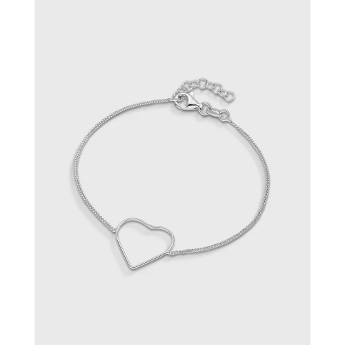 VOGUE 925 Ασήμι Βραχιόλι με "Καρδιά" 20173007303