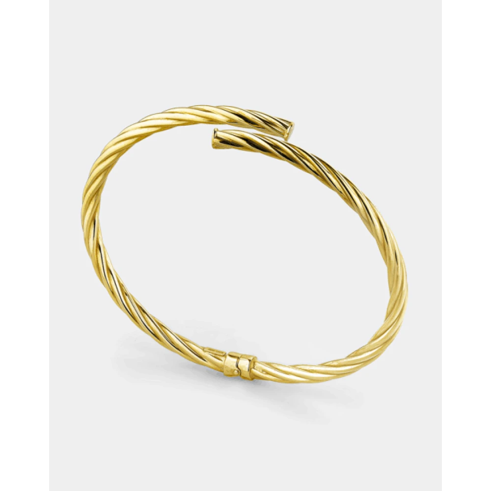 VOGUE 925 Ασήμι Στριφτή Χειροπέδα Επιχρυσωμένη 20174472301