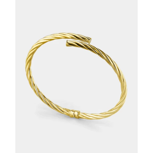 VOGUE 925 Ασήμι Στριφτή Χειροπέδα Επιχρυσωμένη 20174472301