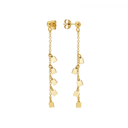 VOGUE Σκουλαρίκια 925 Ασήμι Επιχρυσωμένα Κρεμαστά 20175001201