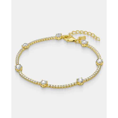 VOGUE 925 Ασήμι Βραχιόλι Επιχρυσωμένο με Ζιργκόν 20175417311