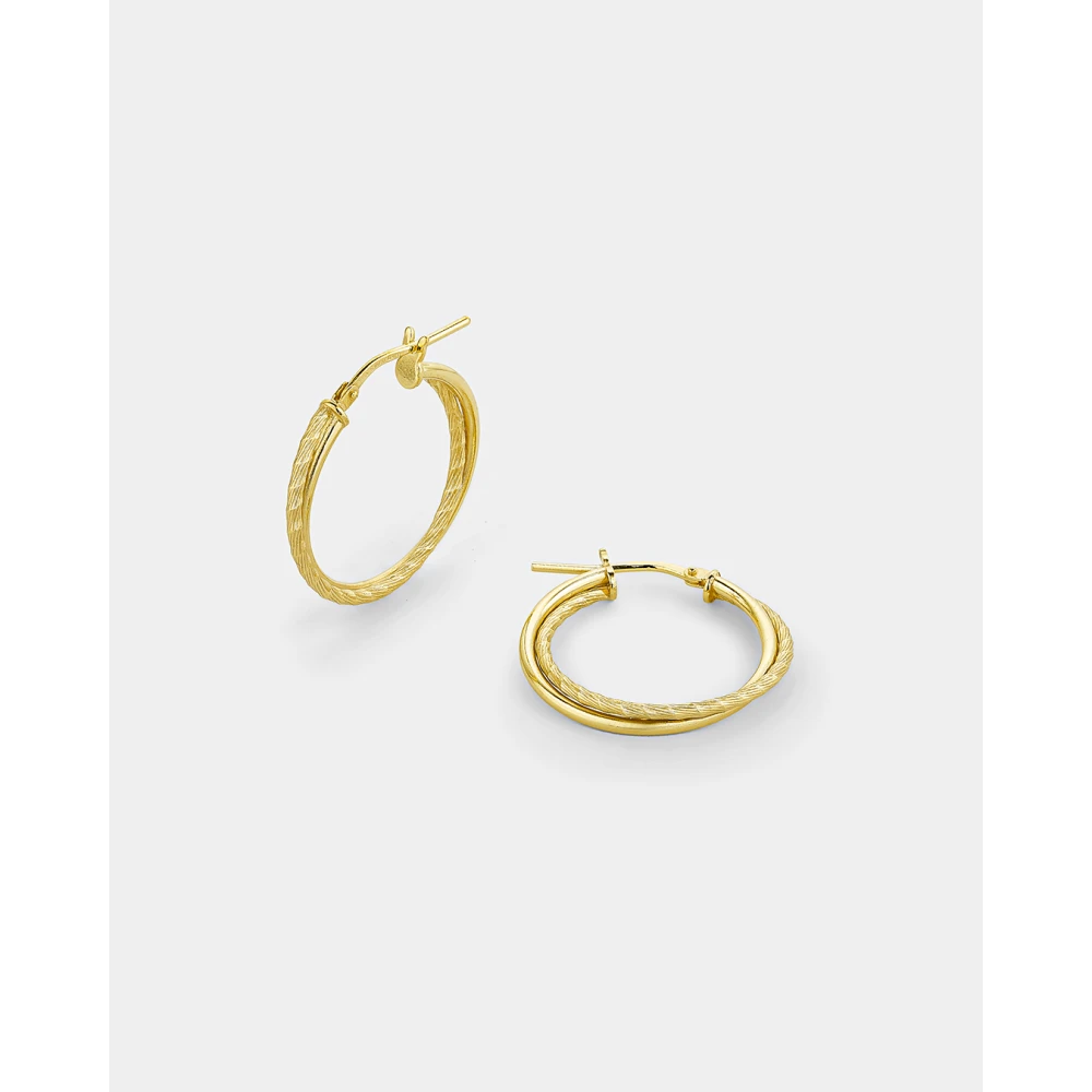 VOGUE 925 Ασήμι Σκουλαρίκια Επιχρυσωμένα Κρίκοι 20175772201