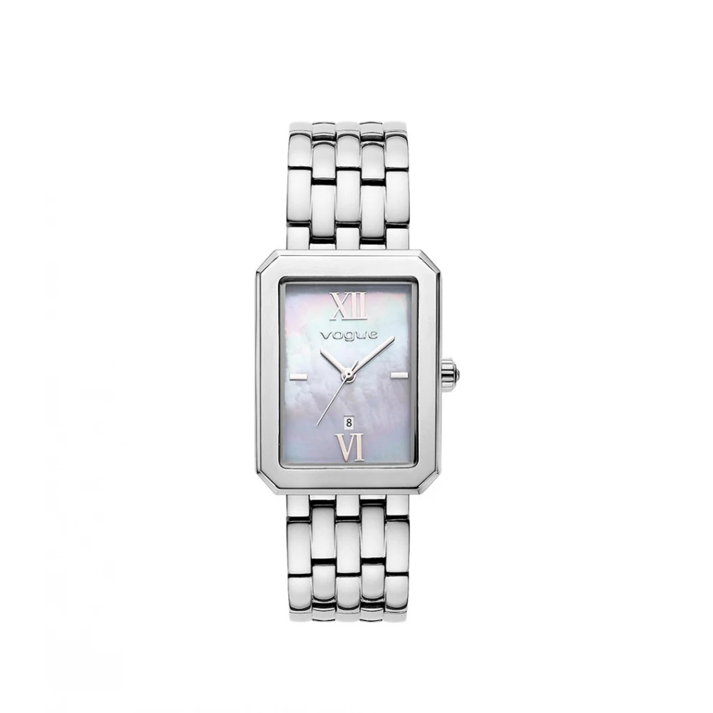 VOGUE Octagon, μπρασελέ από ανοξείδωτο ατσάλι σε ασημί χρώμα, 2020613781