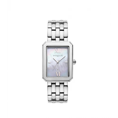 VOGUE Octagon, μπρασελέ από ανοξείδωτο ατσάλι σε ασημί χρώμα, 2020613781