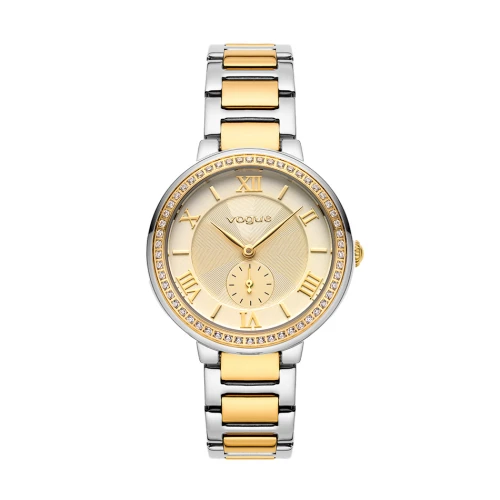 VOGUE Elegant μπρασελέ δύο τόνων από Ανοξείδωτο Ατσάλι, με Ζιργκόν 2020613962