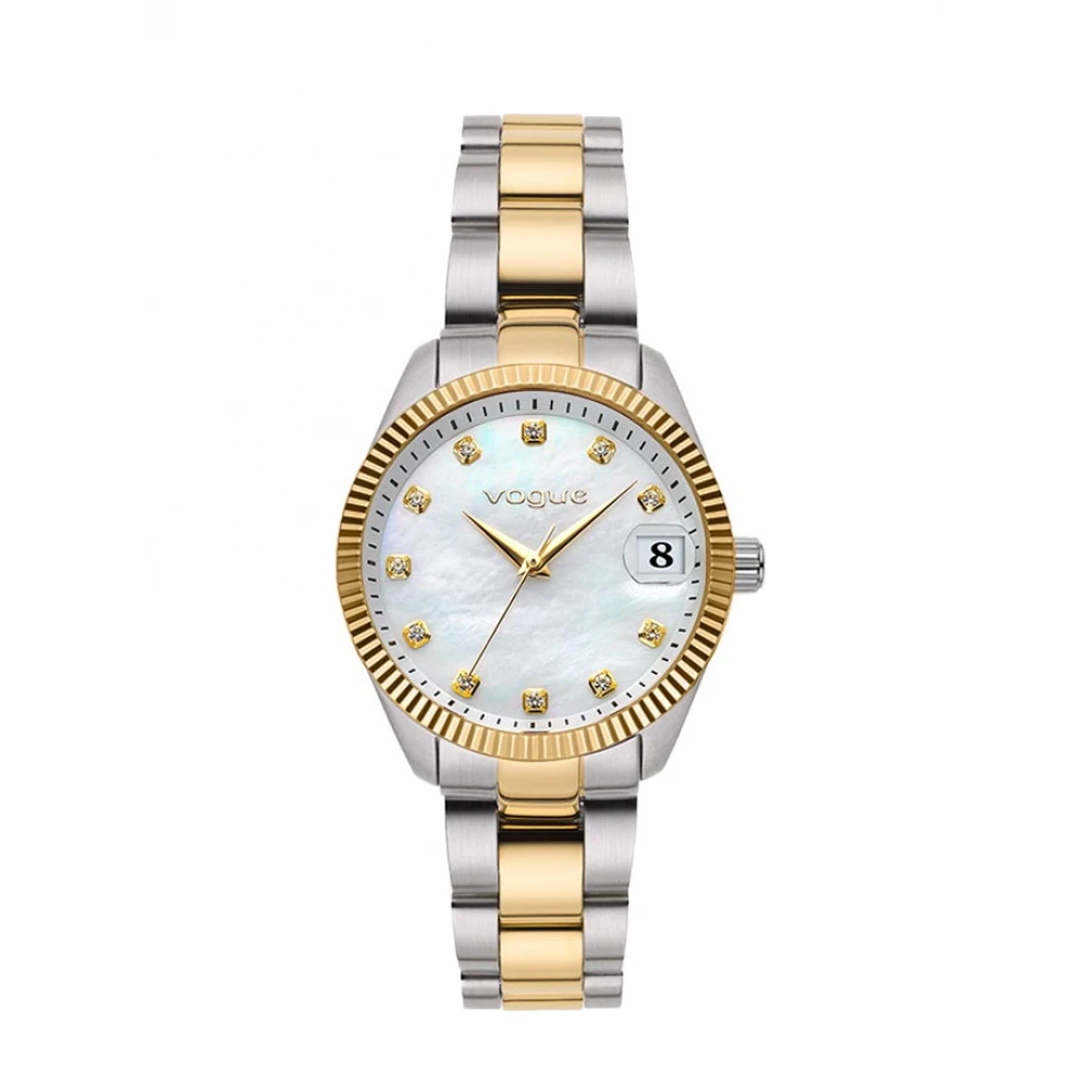 VOGUE Reina mini Μπρασελέ από Ανοξείδωτο Ατσάλι Δύο Τόνων με Ζιργκόν 2020614363