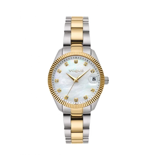 VOGUE Reina mini Μπρασελέ από Ανοξείδωτο Ατσάλι Δύο Τόνων με Ζιργκόν 2020614363