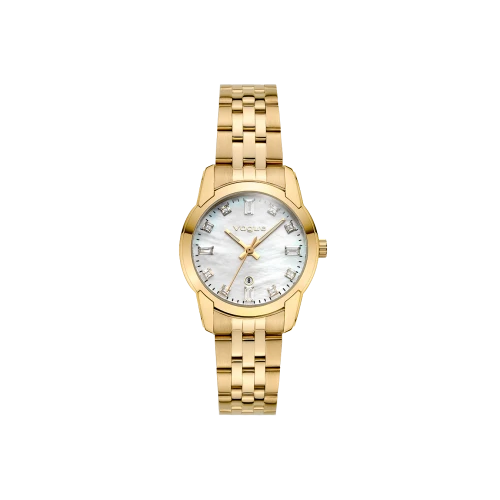 VOGUE Lydia με Χρυσό Μπρασελέ από Ανοξείδωτο Ατσάλι και Ζιργκόν 2020616542