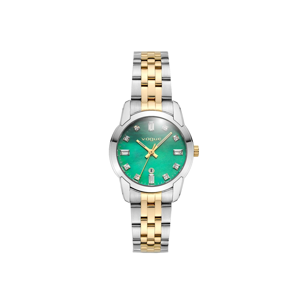 VOGUE Lydia με Μπρασελέ Δύο Τόνων από Ανοξείδωτο Ατσάλι με Ζιργκόν 2020616562