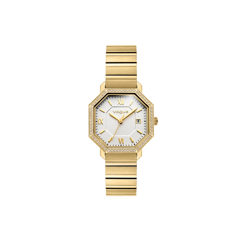 VOGUE Ines με Χρυσό Μπρασελέ από Ανοξείδωτο Ατσάλι με Ζιργκόν 2020616841