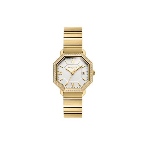 VOGUE Ines με Χρυσό Μπρασελέ από Ανοξείδωτο Ατσάλι με Ζιργκόν 2020616841