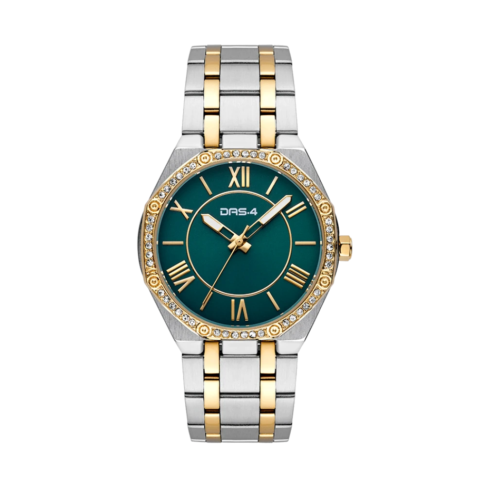 DAS.4 Αναλογικό Γυναικείο Ρολόι με Μπρασελέ Δύο Τόνων Από Ανοξείδωτο Ατσάλι και Ζιργκόν 2031100161