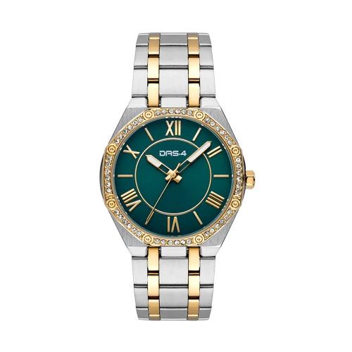 DAS.4 Αναλογικό Γυναικείο Ρολόι με Μπρασελέ Δύο Τόνων Από Ανοξείδωτο Ατσάλι και Ζιργκόν 2031100161