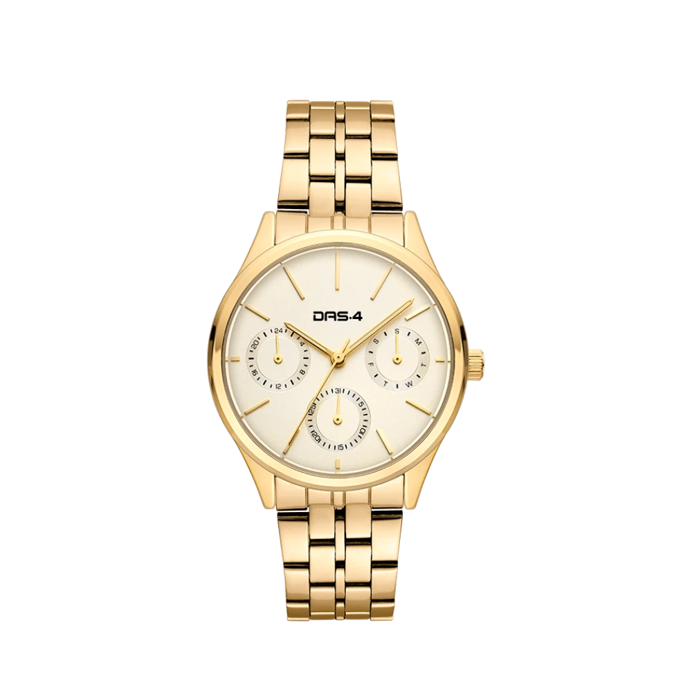 DAS.4 Women's Analogue Watch,Stainless Steel Bracelet ,in gold plating 2031100441