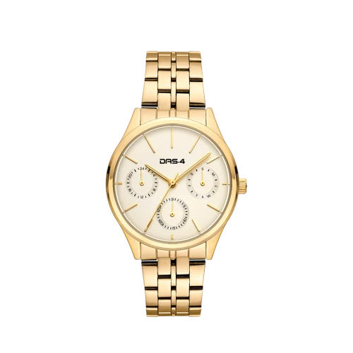 DAS.4 Women's Analogue Watch,Stainless Steel Bracelet ,in gold plating 2031100441