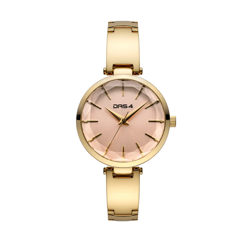 DAS.4 Γυναικείο Αναλογικό Ρολόι Επιχρυσωμένο 2031101343