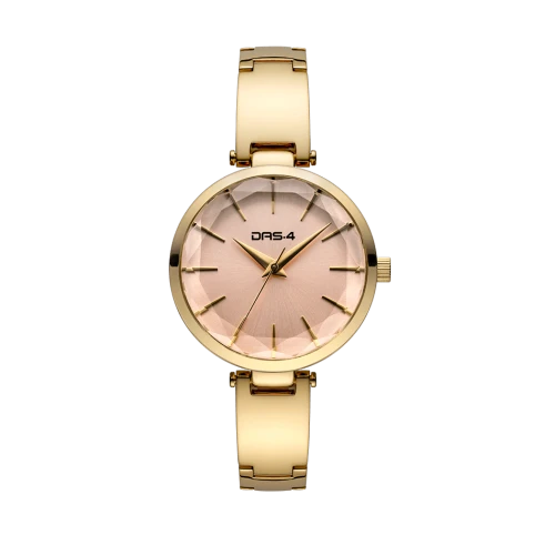 DAS.4 Γυναικείο Αναλογικό Ρολόι Επιχρυσωμένο 2031101343