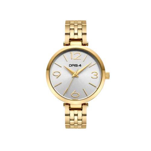 DAS.4 Γυναικείο Ρολόι, Αναλογικό με Χρυσό Μπρασελέ Από Ανοξείδωτο Ατσάλι 2031101441