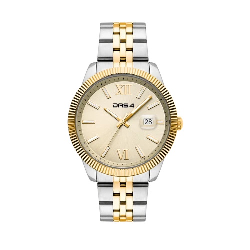 DAS.4 Αναλογικό Ρολόι με Μπρασελέ Δύο Τόνων από Ανοξείδωτο Ατσάλι 2031350861