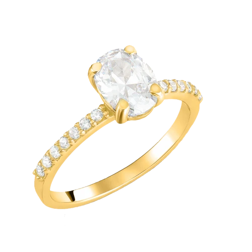 14K Χρυσό Δαχτυλίδι με Ζiργκόν 3096K1