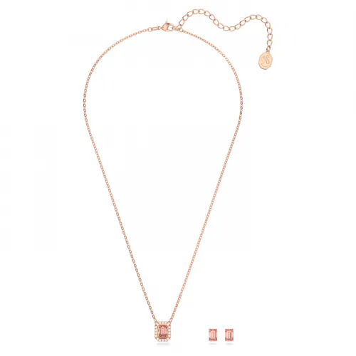 SWAROVSKI Millenia Σετ Οκταγωνική κοπή, Ροζ, Ροζ Επιχρυσωμένο 5620548