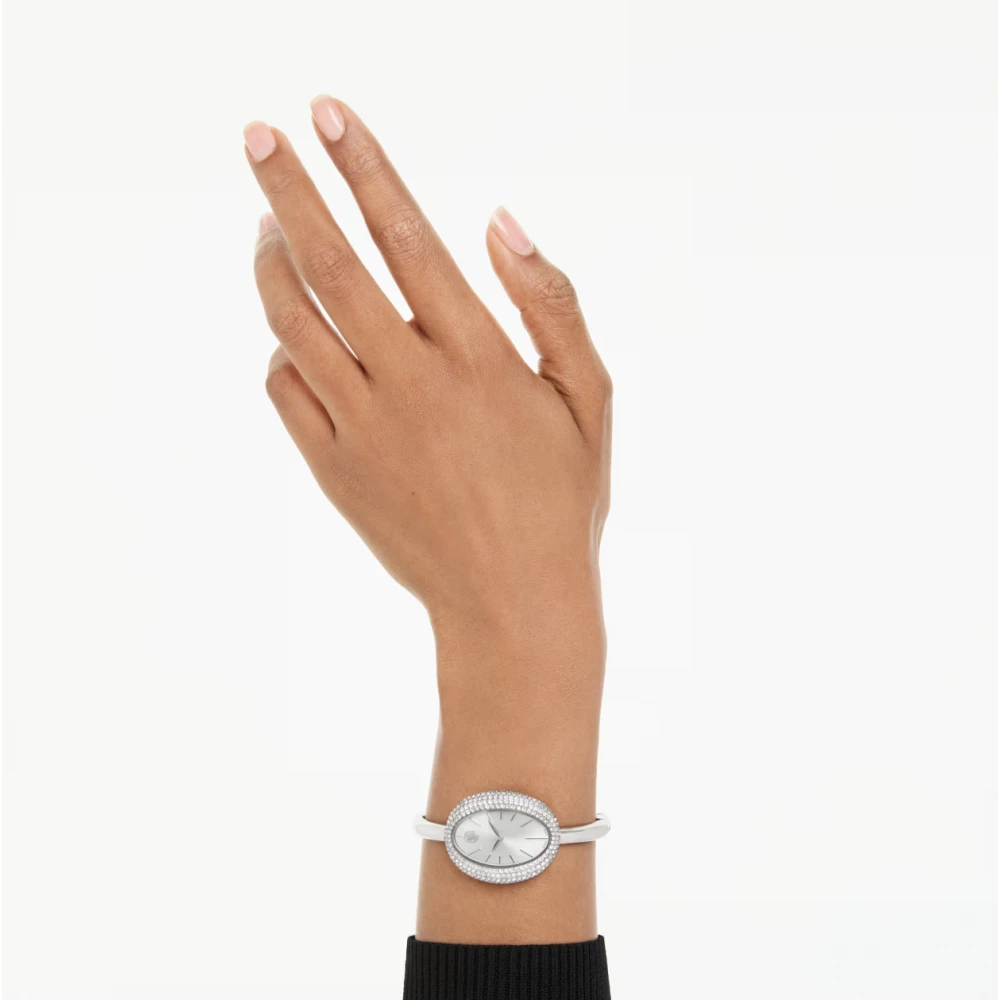 SWAROVSKI Imber Bangle Eλβετικής κατασκευής, Μπρασελέ από Ανοξείδωτο Ατσάλι, Ασημί τόνος, 5705419
